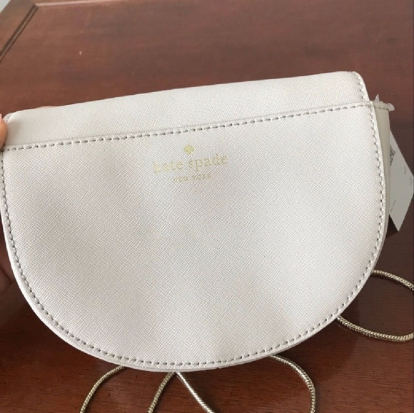Kate Spade Beige Saffiano Leather Cross Body Bag - Picture 4 of 4
